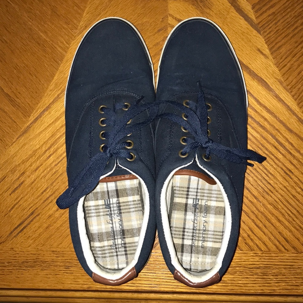 Blue sneakers